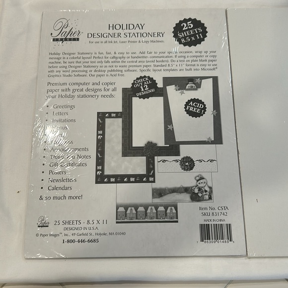 Santa And Gingerbread stationary - Picture 7 of 7